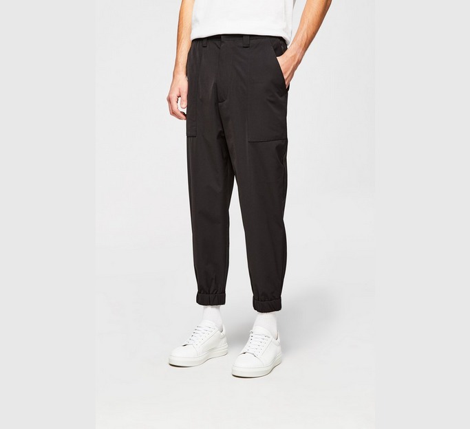 Cropped Canvas Trouser
