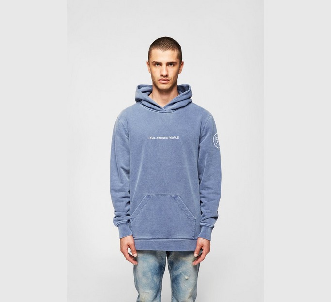 Navy Real Artistic People King For The Culture Hoodie | Choice UK