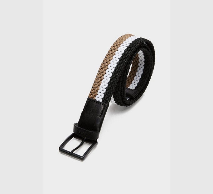 Ther Woven Stripe Belt