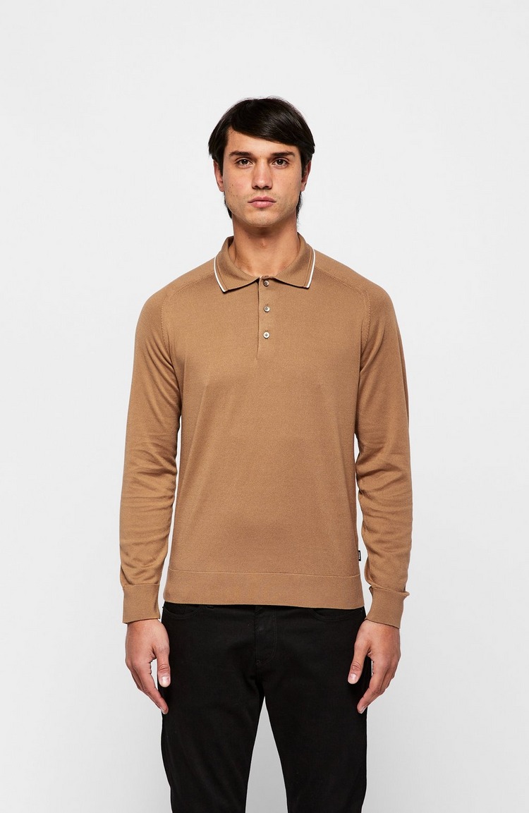 Ebruno Placket Knitted Polo