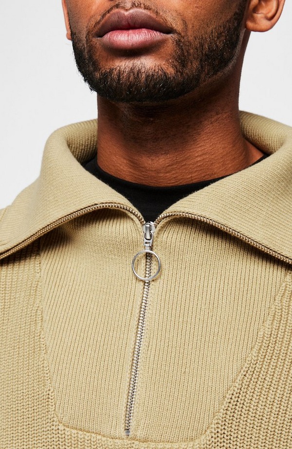 Chain Half Zip Sweatshirt