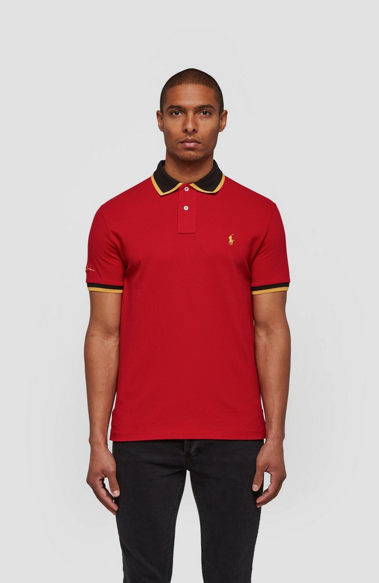 Lunar New Year Gold PP Short Sleeve Polo