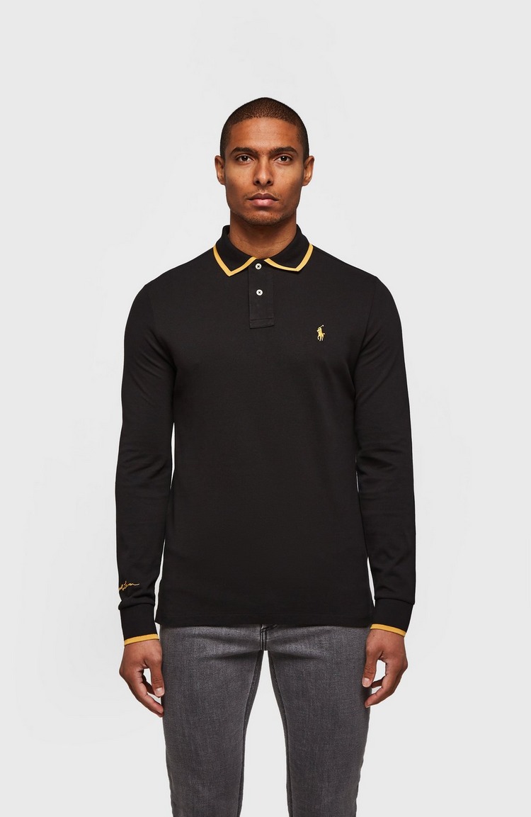 Lunar New Year Gold Pp Long Sleeve Polo