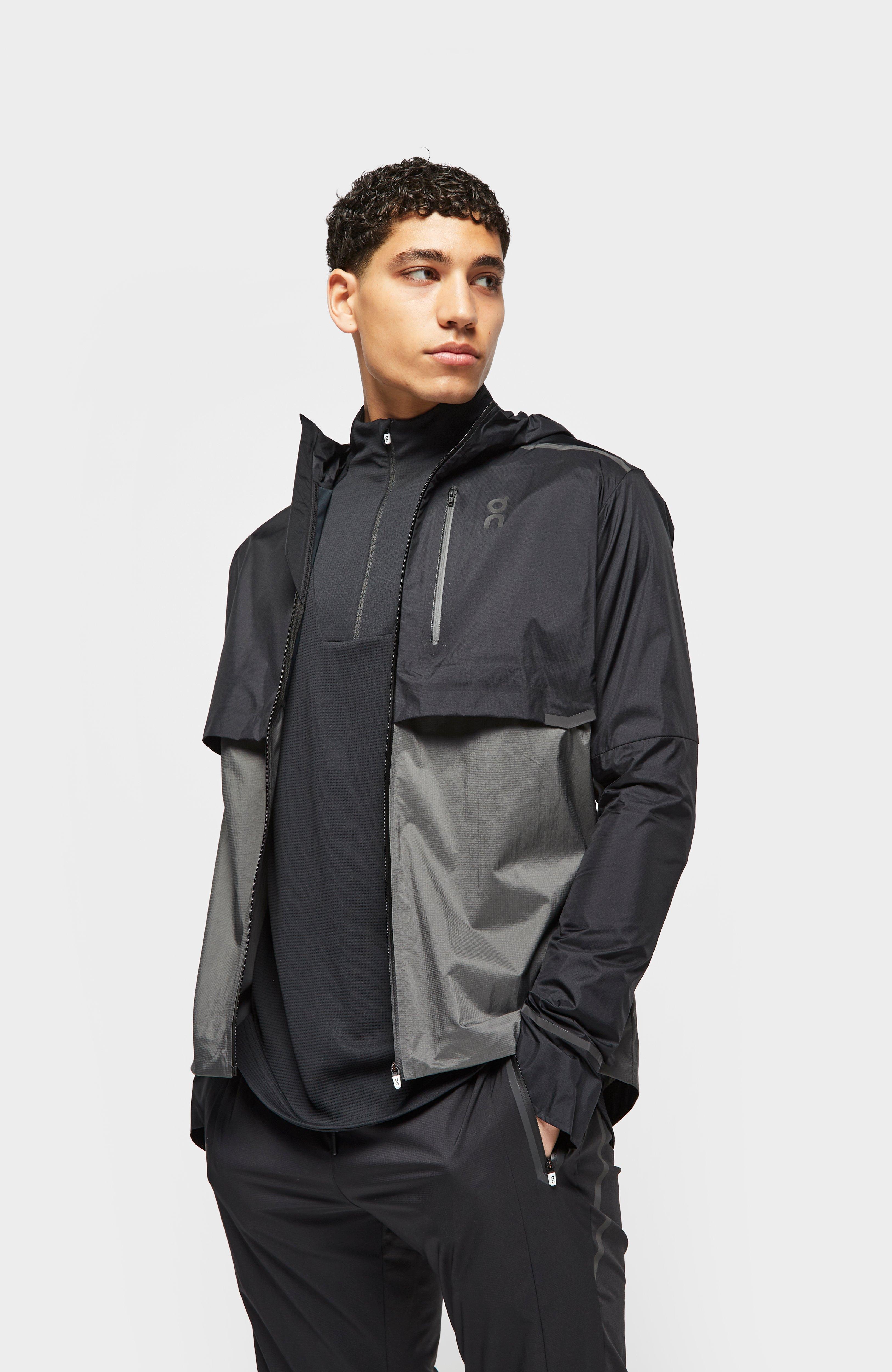 on weather running jacket