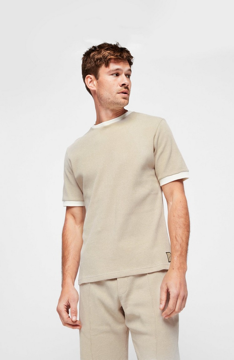 Waffle Dean Contrast Short Sleeve T-Shirt