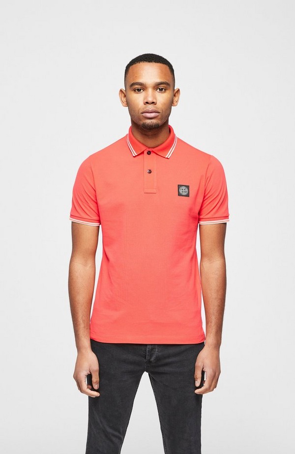 Patch Tipped Short Sleeve Polo