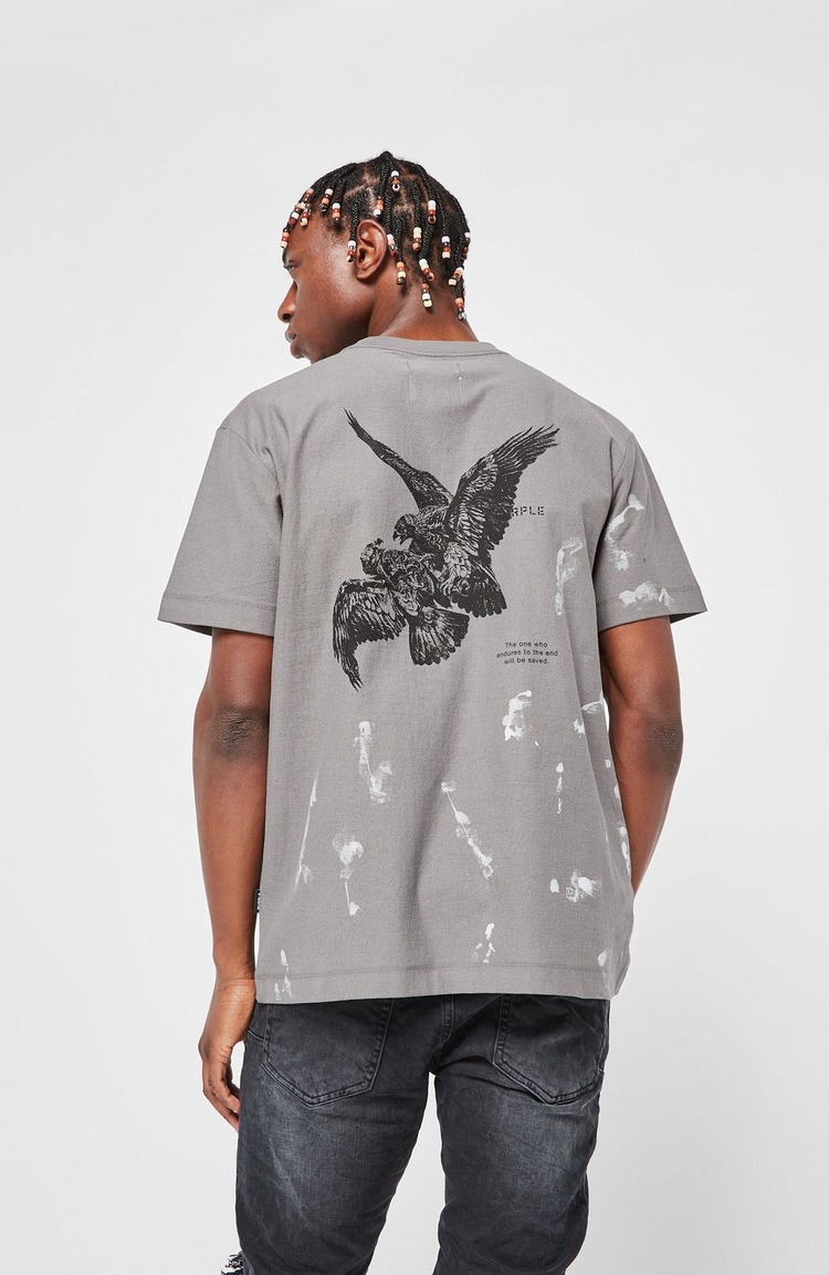 Charcoal Birds Short Sleeve T-Shirt