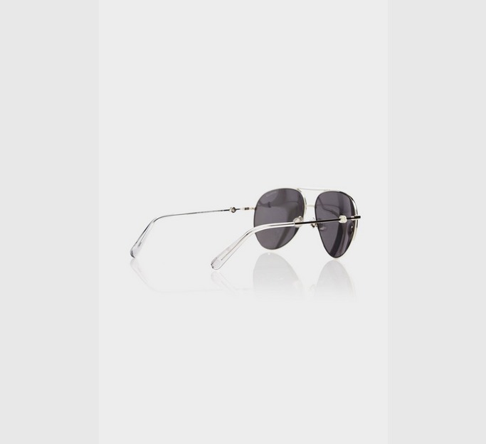 Metal Mirrored Aviator Sunglasses