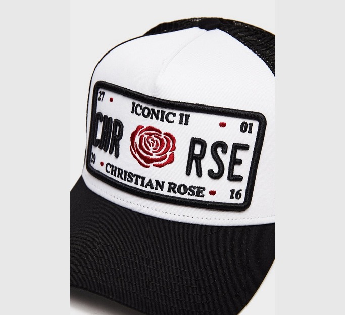 Iconic II Red Rose Plate Cap