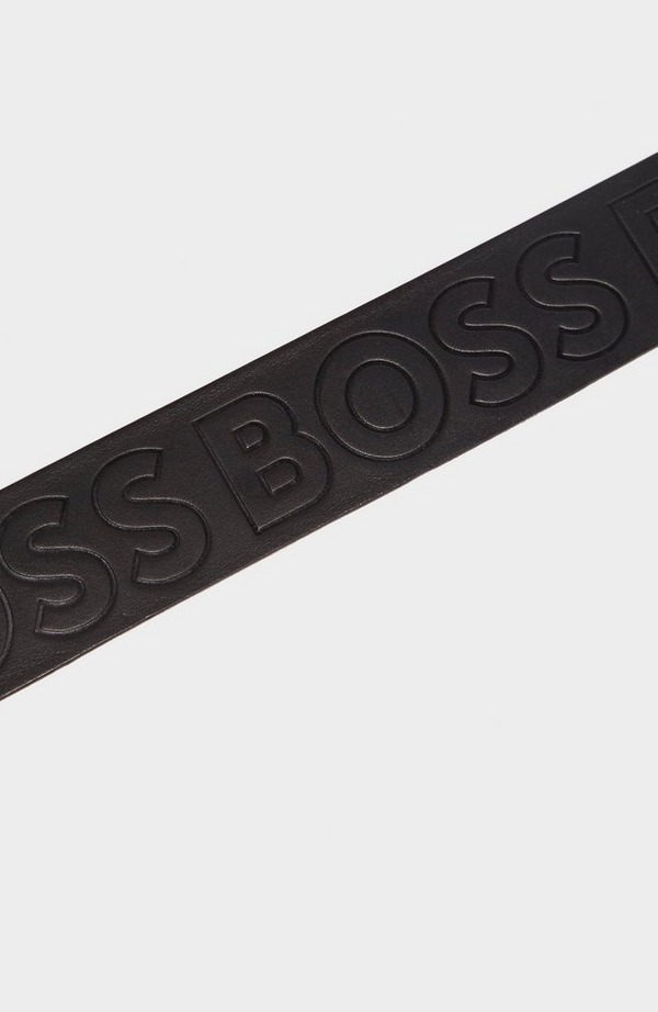 Serge Boss Logo Leather Belt