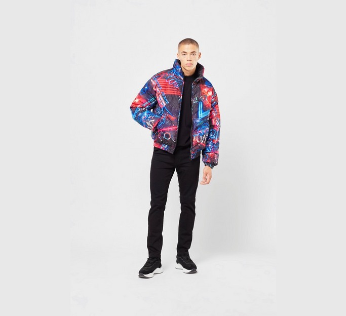 All Over Print Galaxy Hooded Jacket