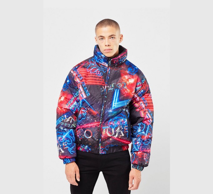 All Over Print Galaxy Hooded Jacket