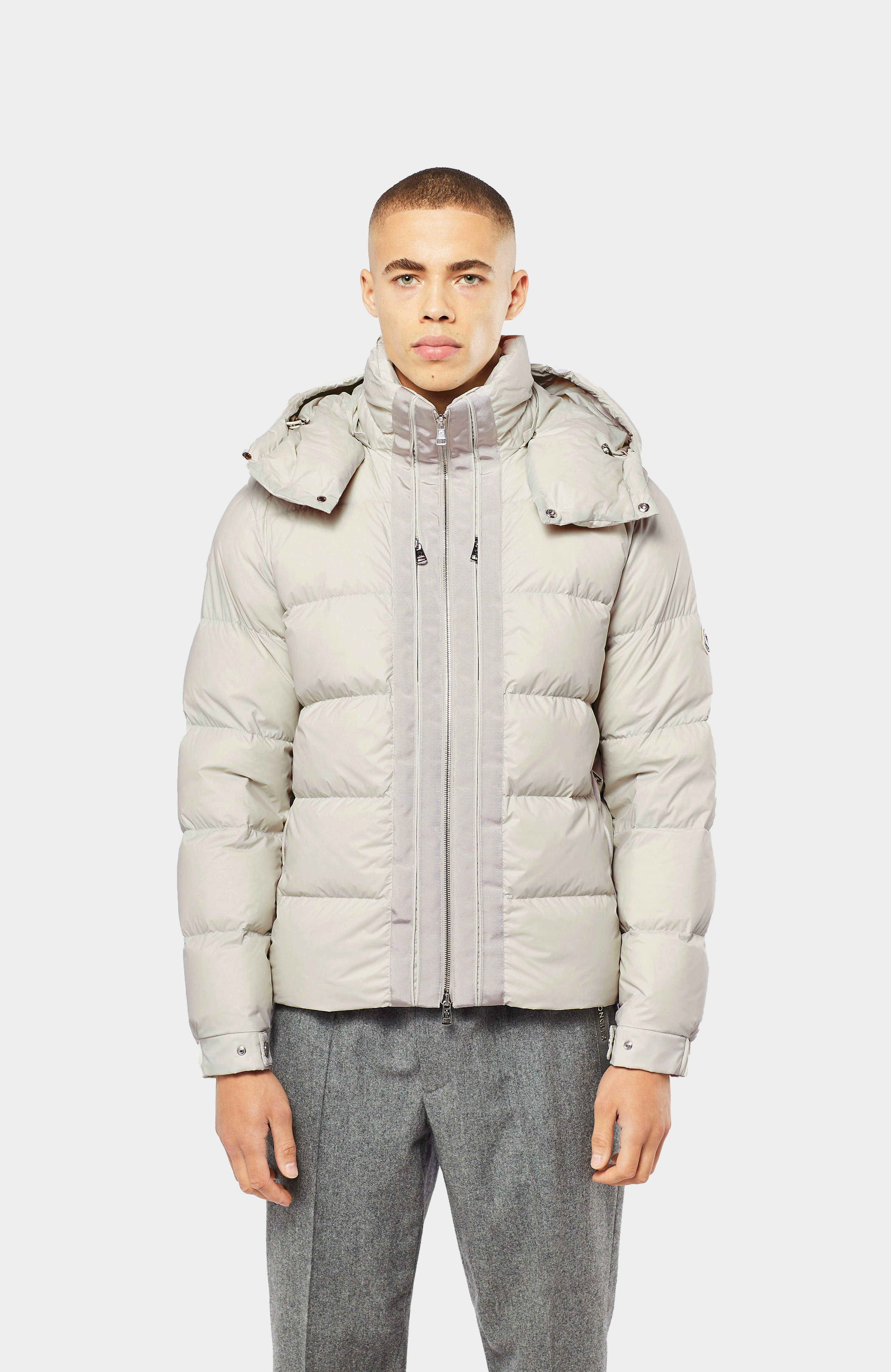 Ecru Moncler Kerinci Placket Hooded Jacket | Choice UK