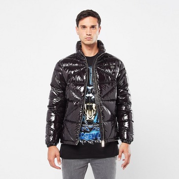 Gloss Quilted Hooded Jacket