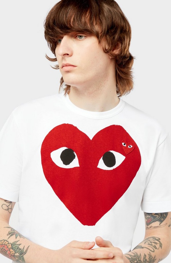 Large Red Heart Short Sleeve T-Shirt