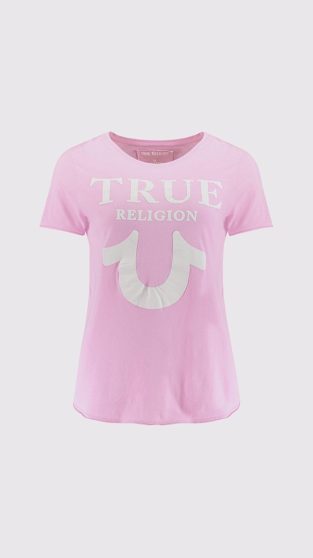 pink true religion shirt