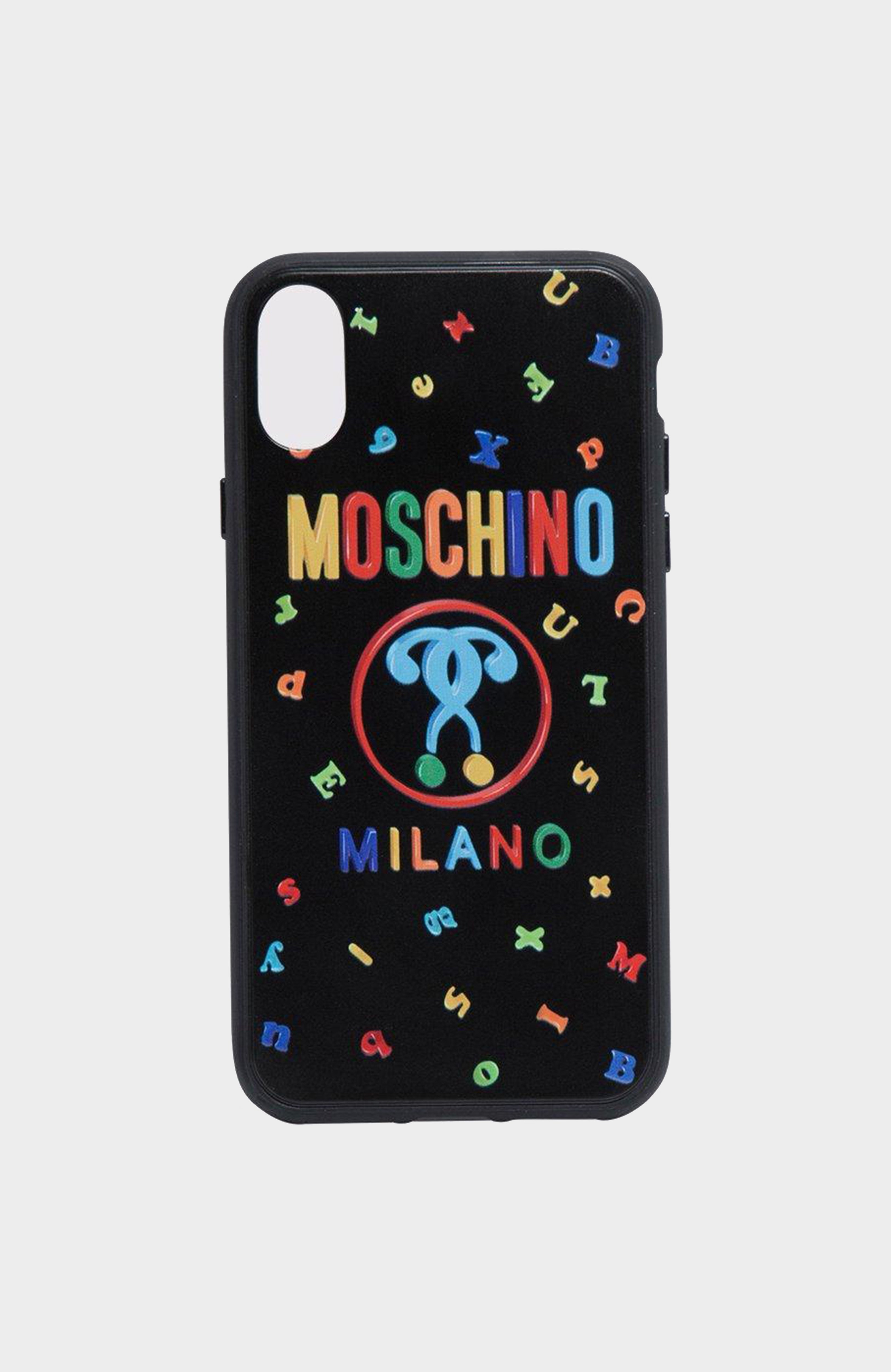 Black Moschino Letters Xs Iphone Case Choice