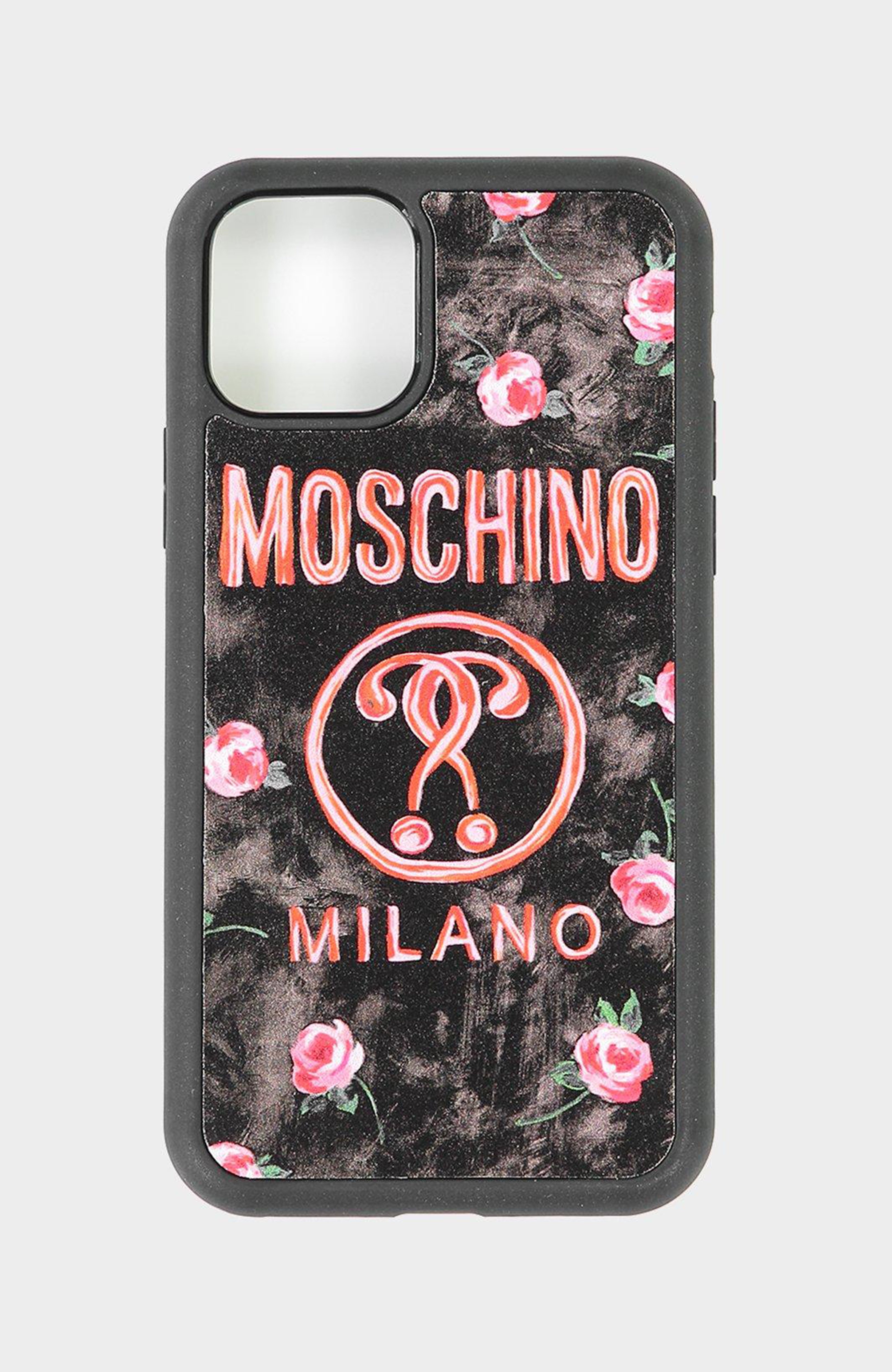 Black Moschino Floral Logo Iphone 11 Pro Case Choice