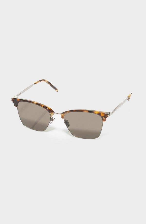 Half Frame Acetate Wayfarer Sunglasses