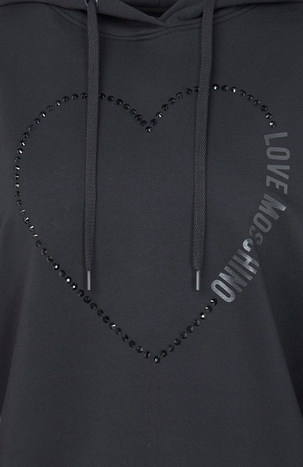Heart Crystals Hood Sweatshirt