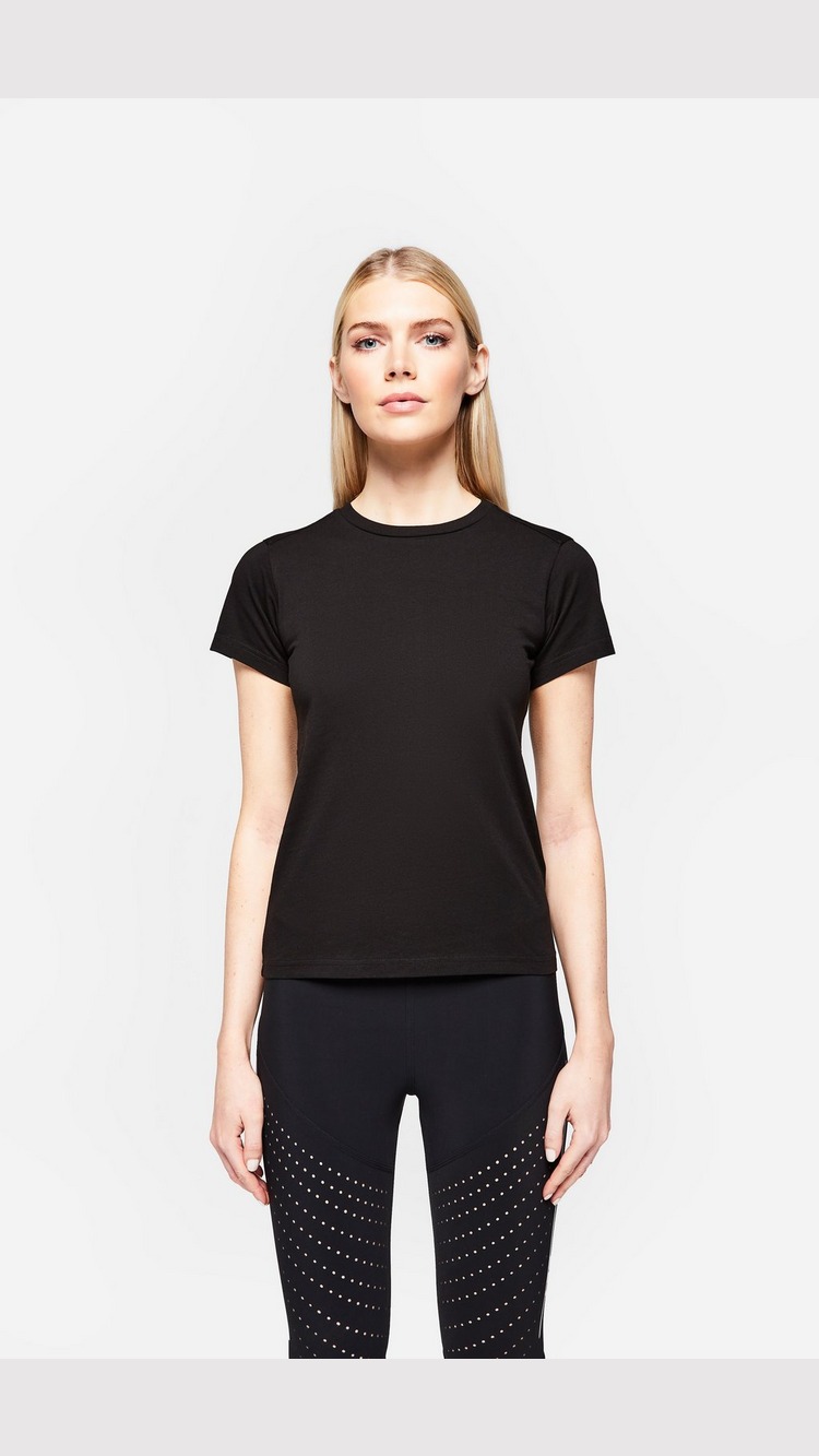 Moncler Graphic Back Short Sleeve T-Shirt - Black - Womens, Black product