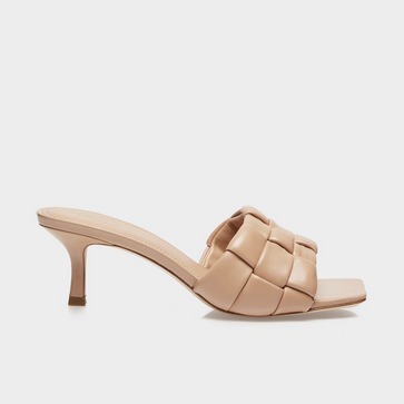 Kim Quilted Heeled Mule