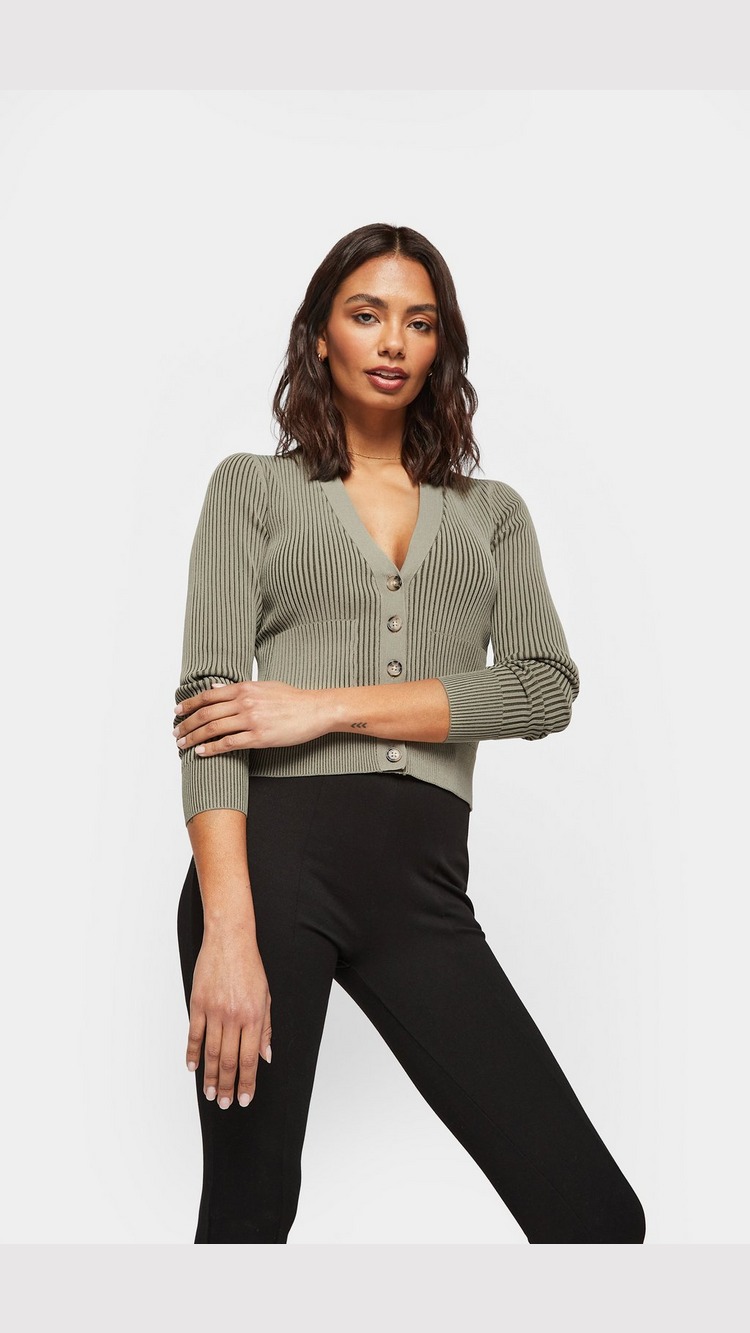 Anine Bing Layla Cardigan - Green - Womens, Green