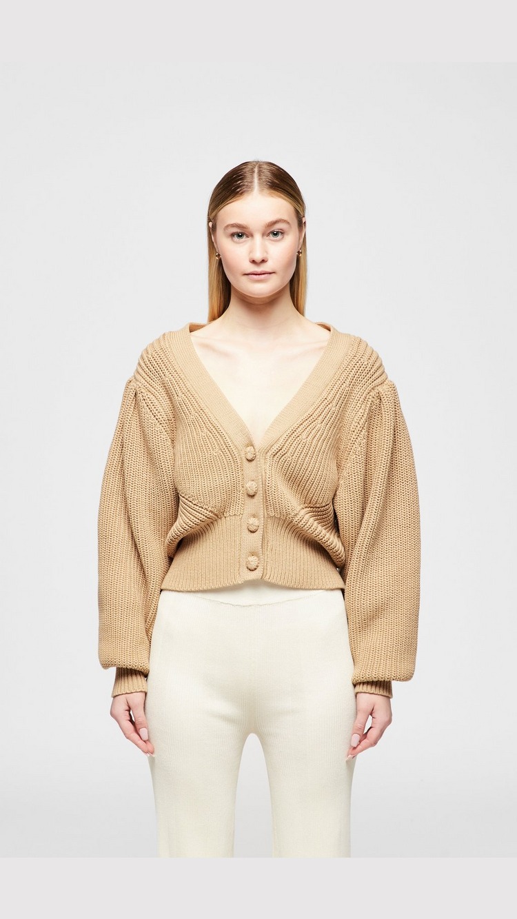 Remain Magla Knitted Cardigan - Taupe - Womens, Taupe product