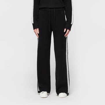 Logo Knitted Wide Leg Pant