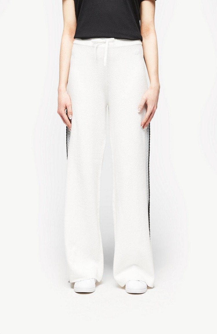 Logo Knitted Wide Leg Pant