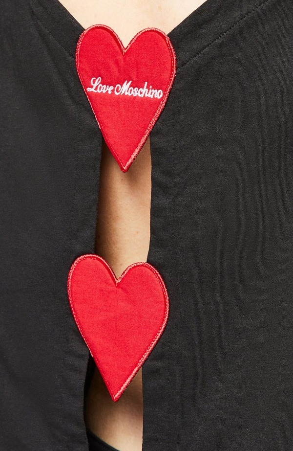 Heart Back Detail Short Sleeve T-Shirt