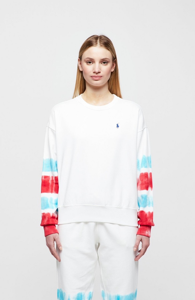 Stripe Arm Polo Sweatshirt