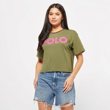 Polo Cropped Short Sleeve T-Shirt
