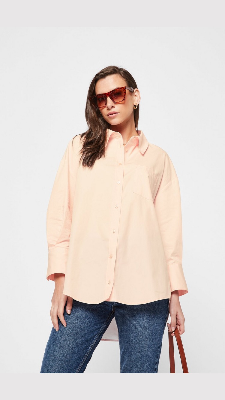 Anine Bing Mika Shirt - Blush - Womens, Blush product