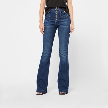 5 Pockets Slouchy Flared Jeans