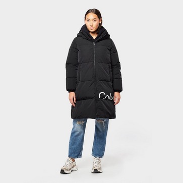 Off Placed Logo Oversized Puffer Jacket