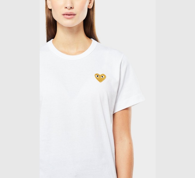Gold Heart Short Sleeve T-Shirt