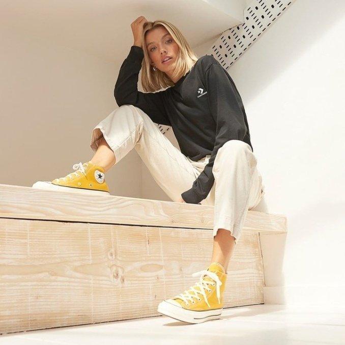 Converse All Star High amarelas