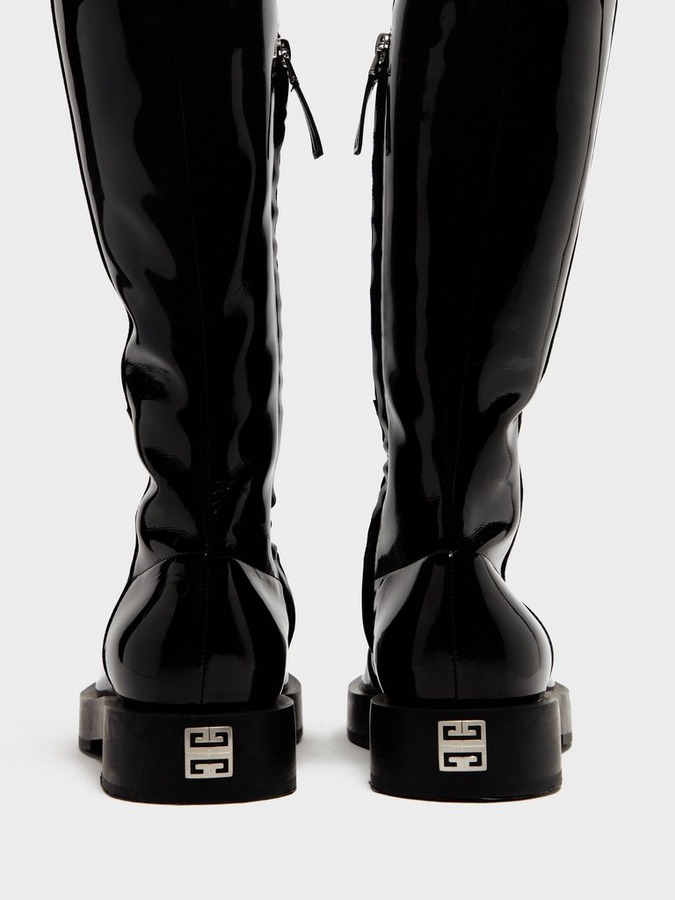 Squared Thigh High Boots