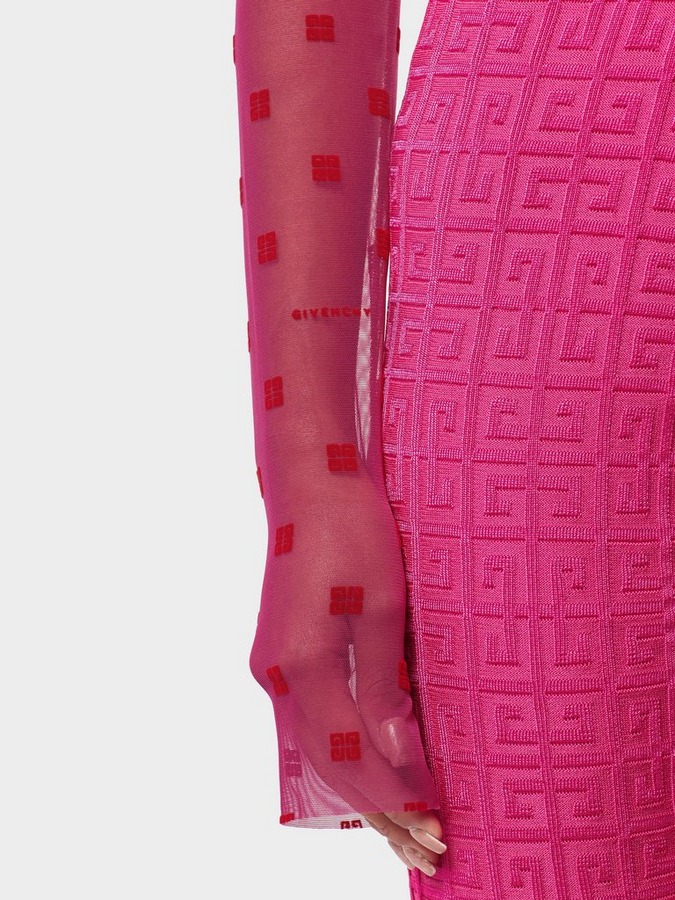 Pink Mesh Bodysuit