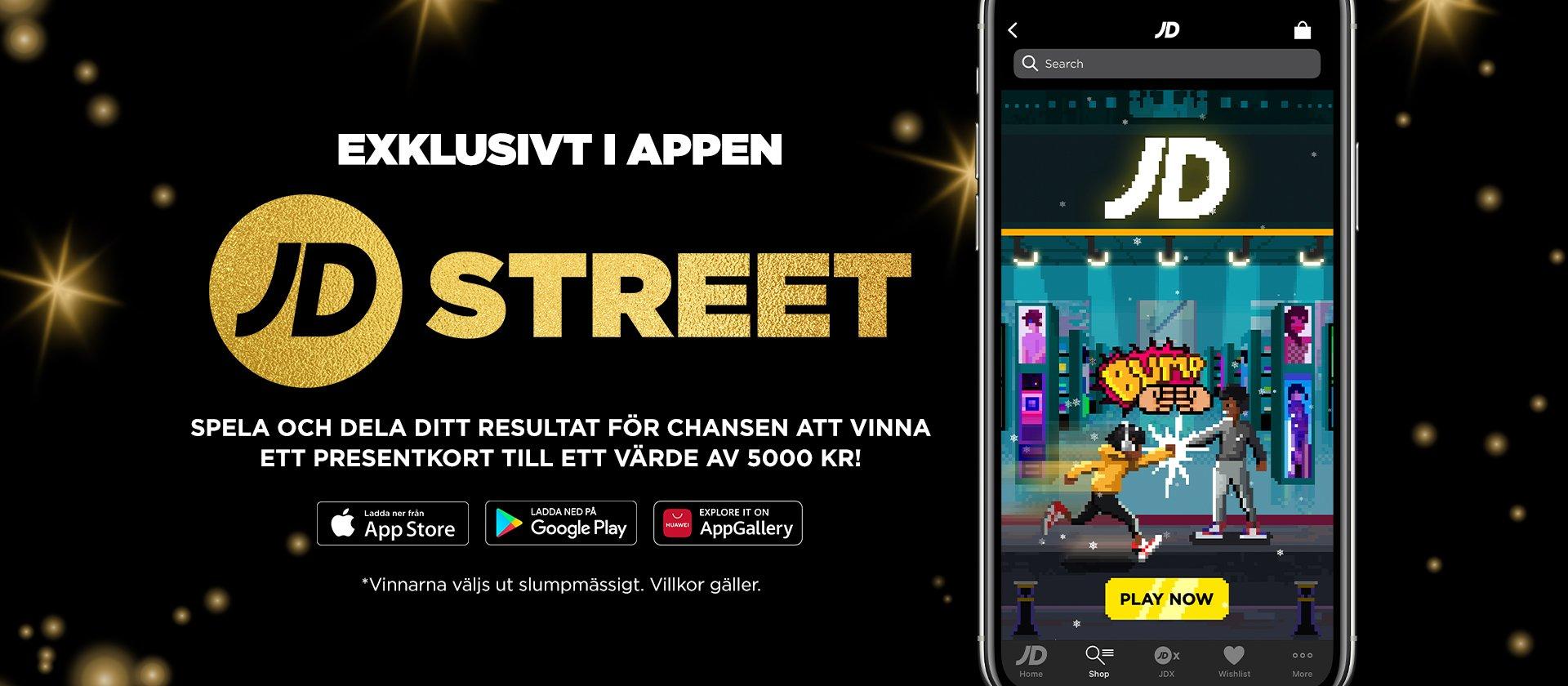 image with information about JD Sports new Christmas App Game with a phone showing the game