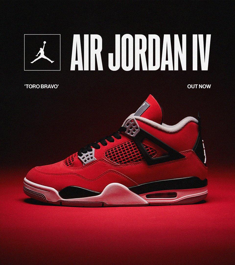 Air Jordan Retro 4 'Toro Bravo' Out Now
