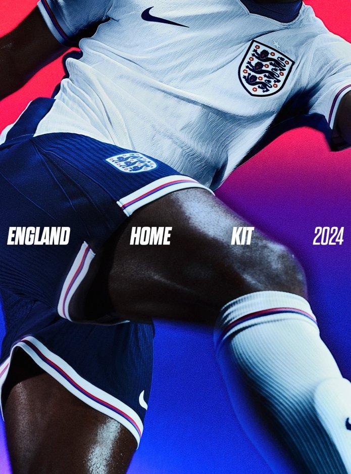 Primera equipación de la selección inglesa 2024