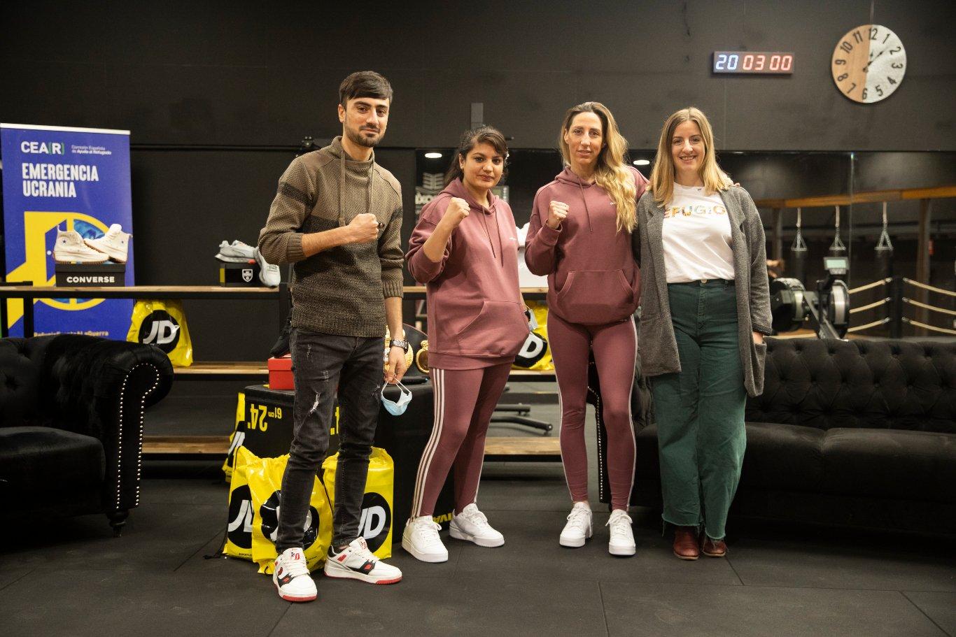 Violeta Brull, Sadaf Rahimi y Jennifer Miranda en una entrevista de JD x CEAR