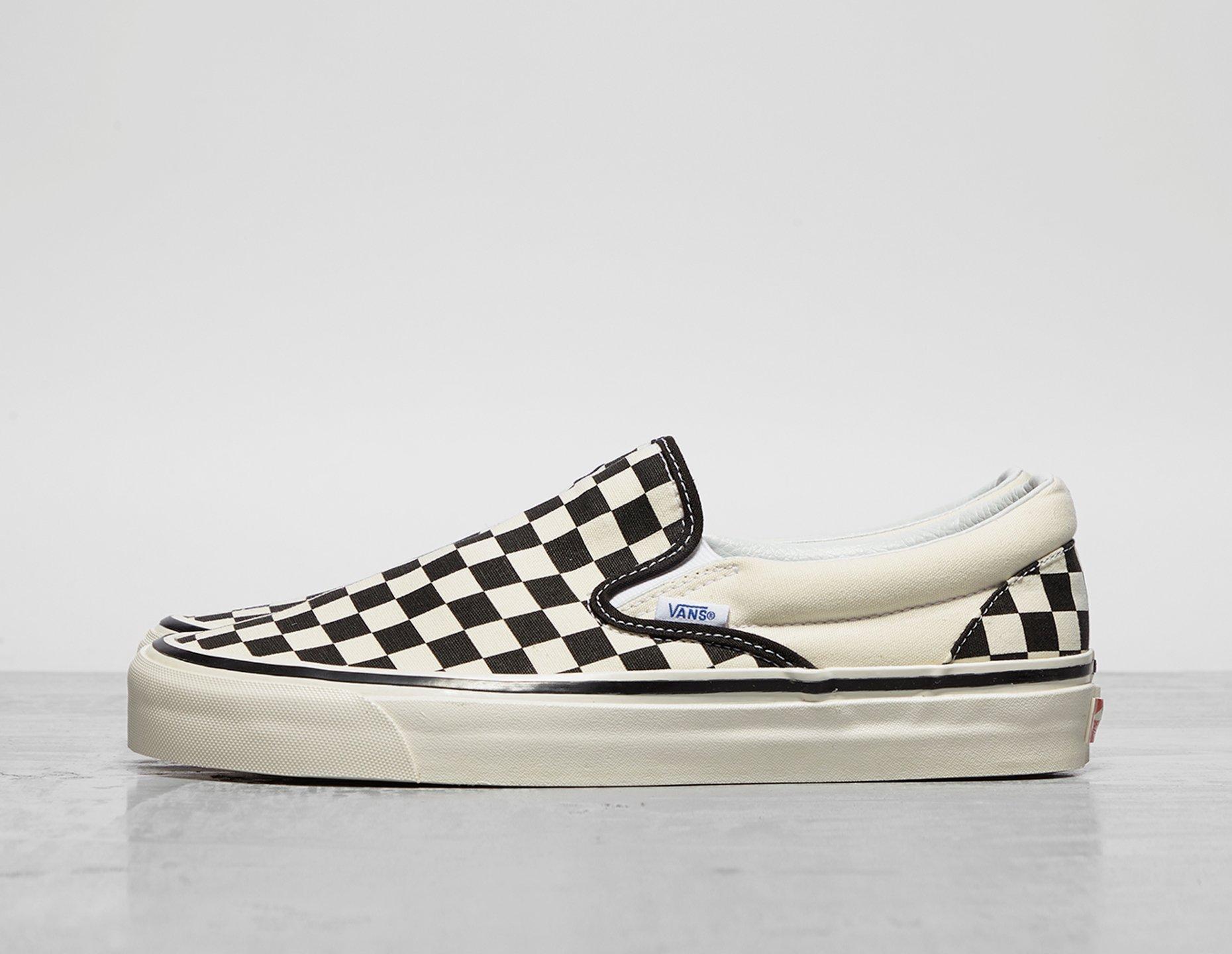 Black Vans Anaheim Slip-On Checkerboard 