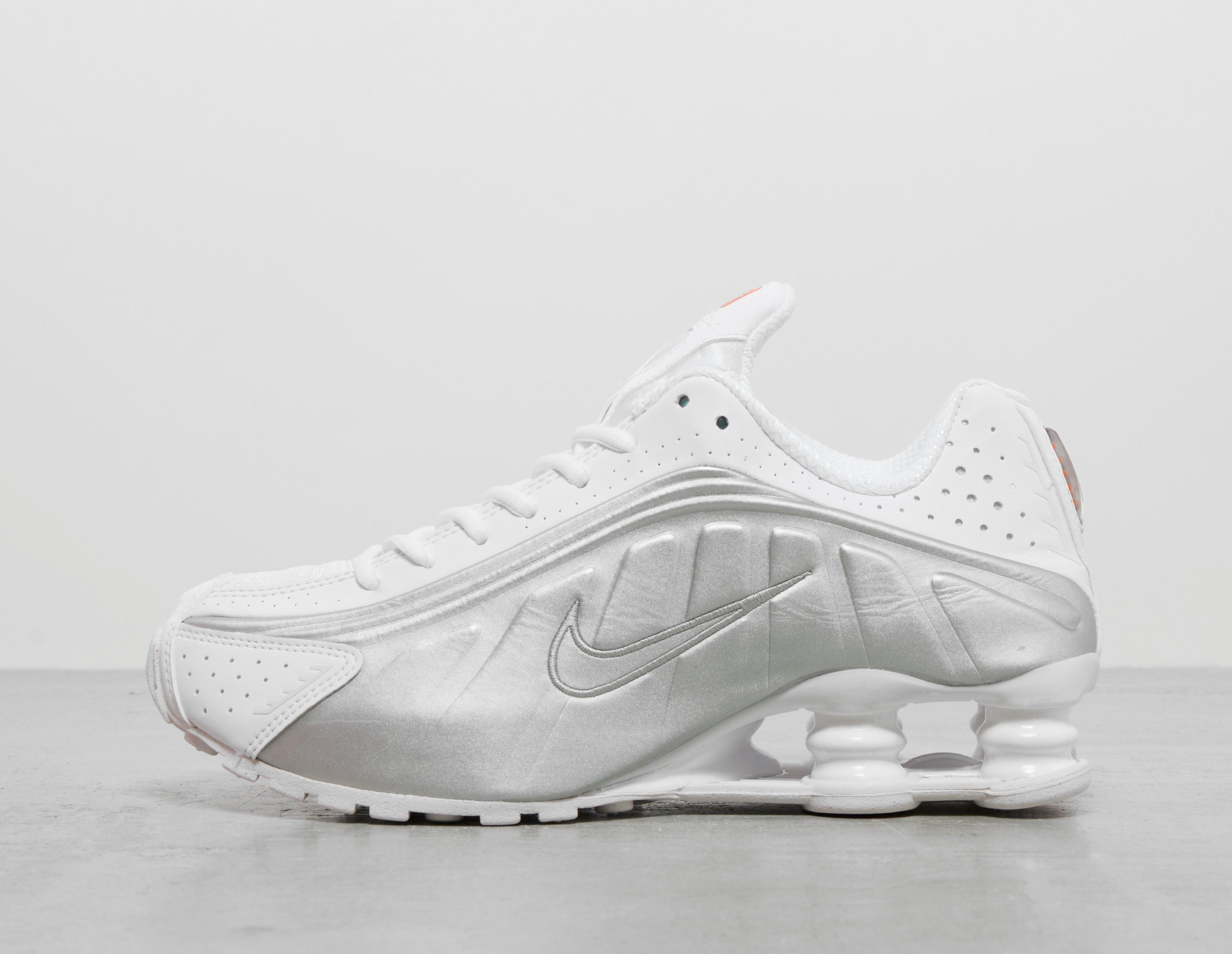 All white nike shox for women on sale