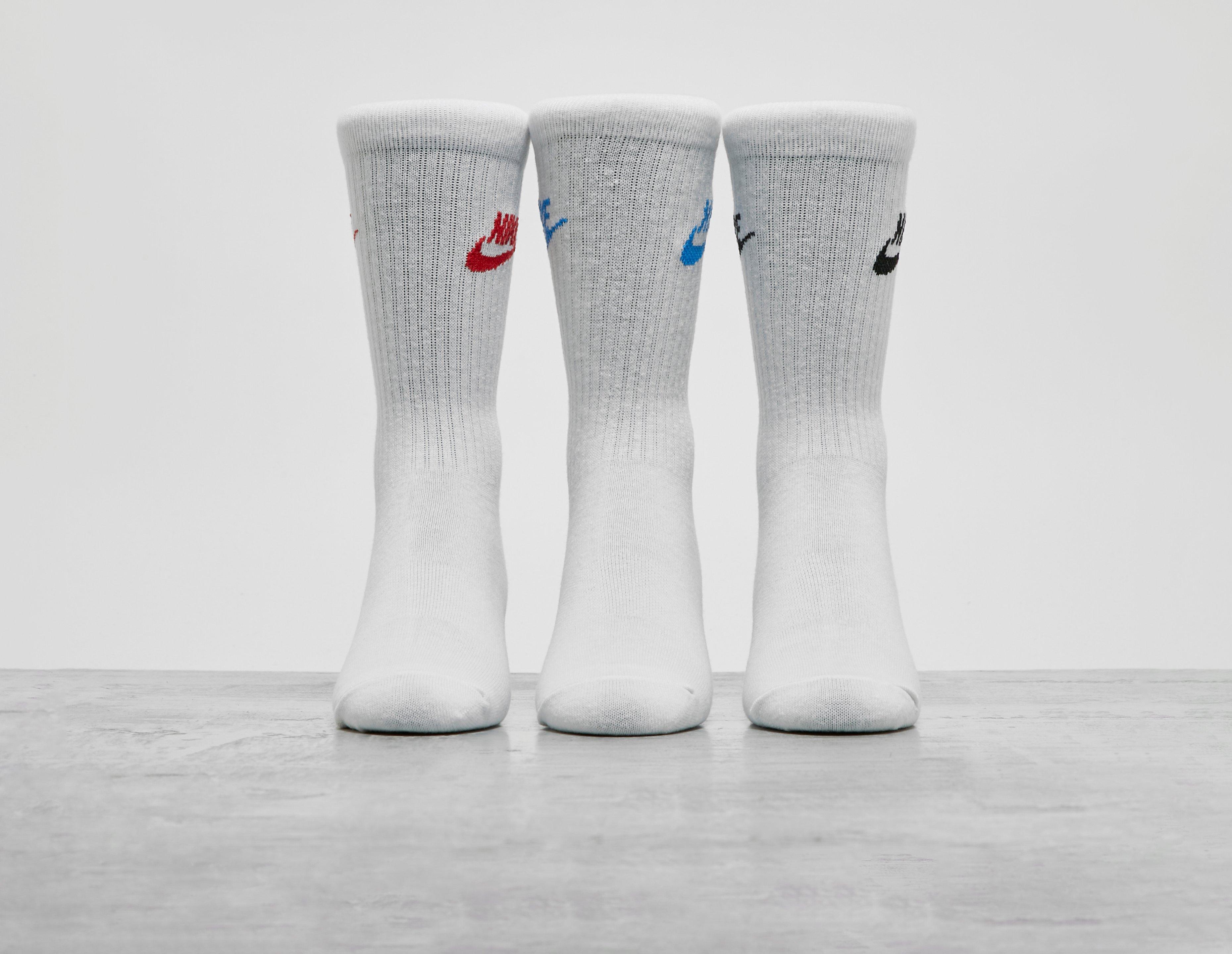 Futura Essential White 3-Pack Nike | Footpatrol Socks