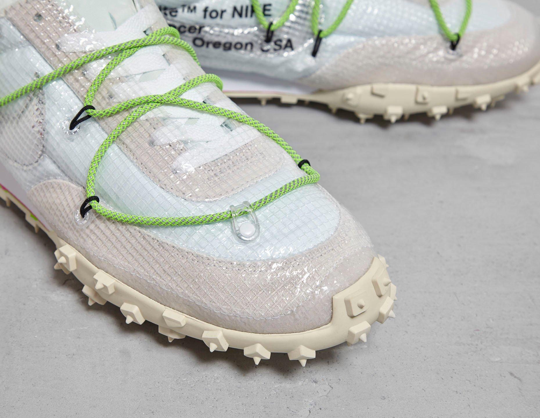 off white waffle on feet