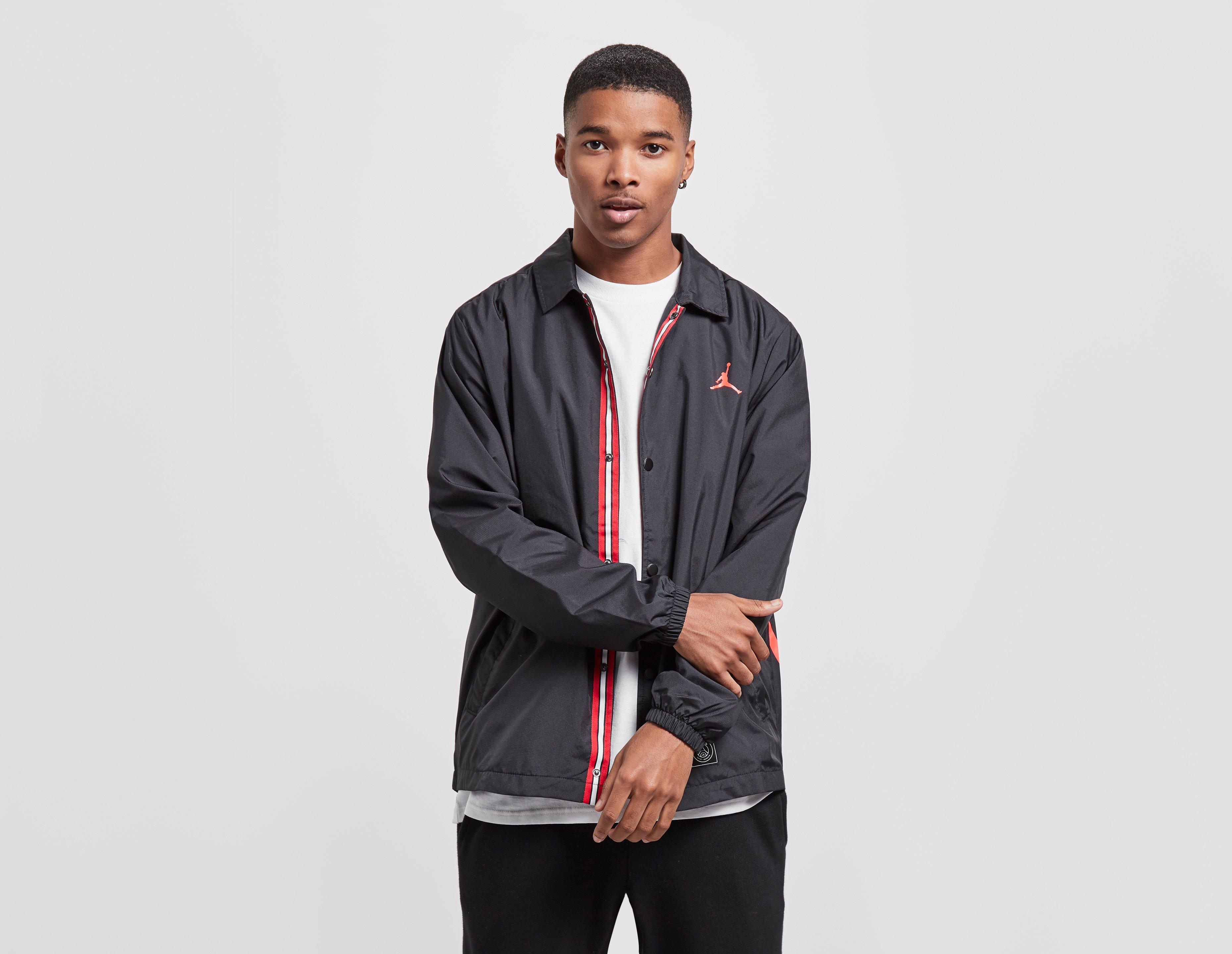 jordan x psg coach jacket