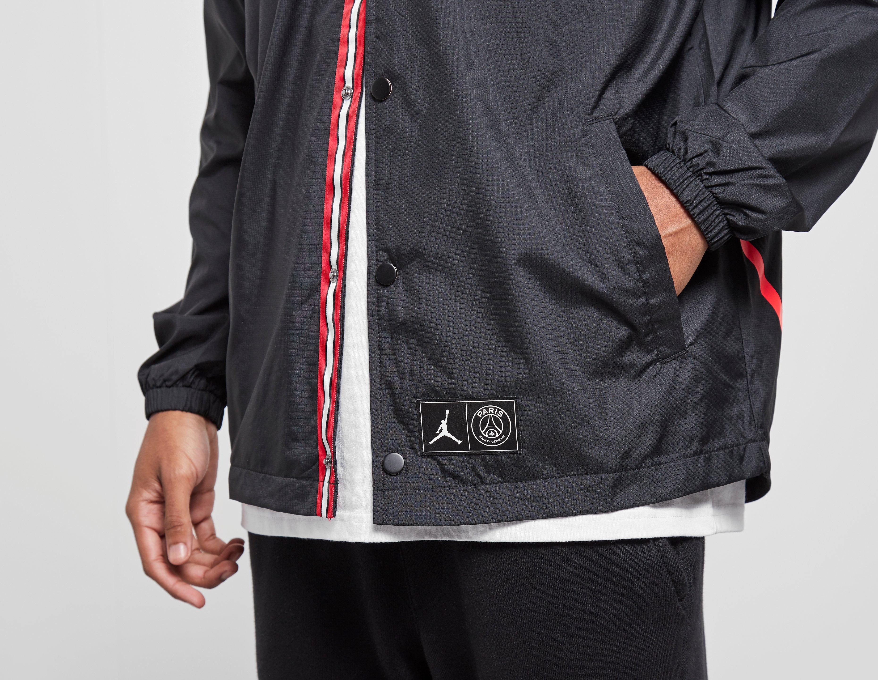 jordan x psg coach jacket